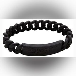 Marc by Marc Jacobs Black Silicone Bracelet NWT